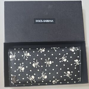 Host pick Dolce & Gabbana Black and White Skull Wallet
